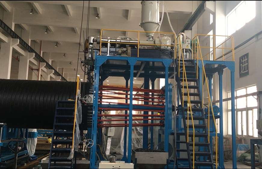 Παραγωγή σωλήνα περιέλιξης HDPE μεγάλης διαμέτρου